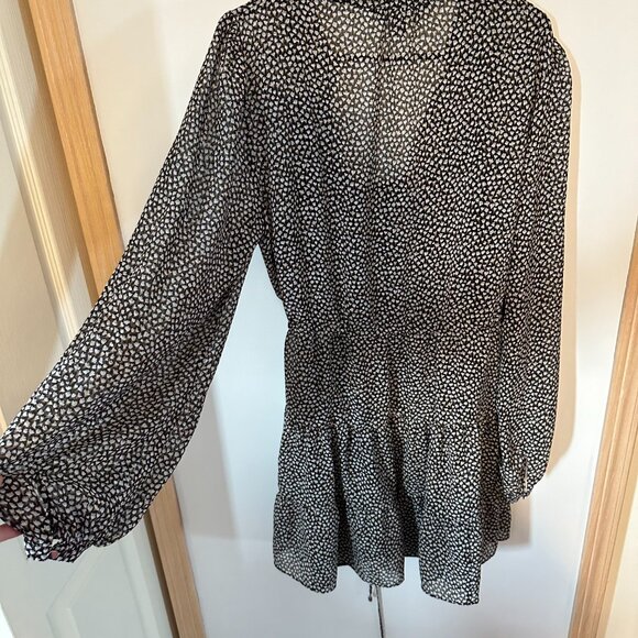 Summer dress with balloon sleeve - Picture 3 of 5